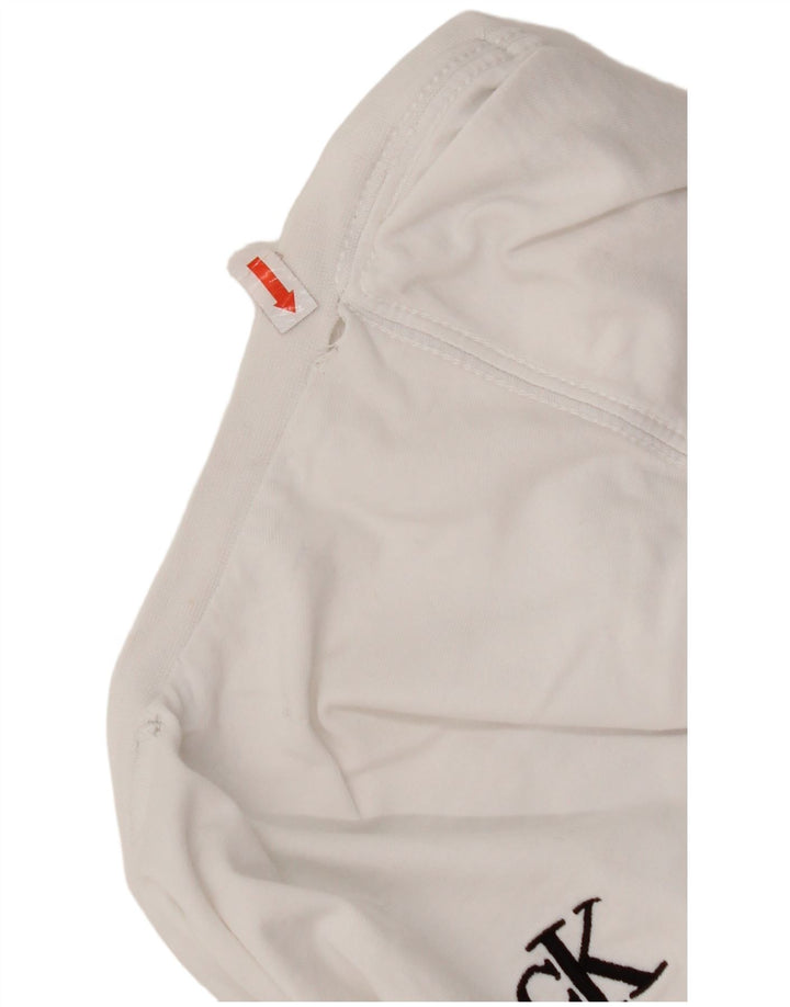 Camiseta feminina CALVIN KLEIN UK 14 médio branco