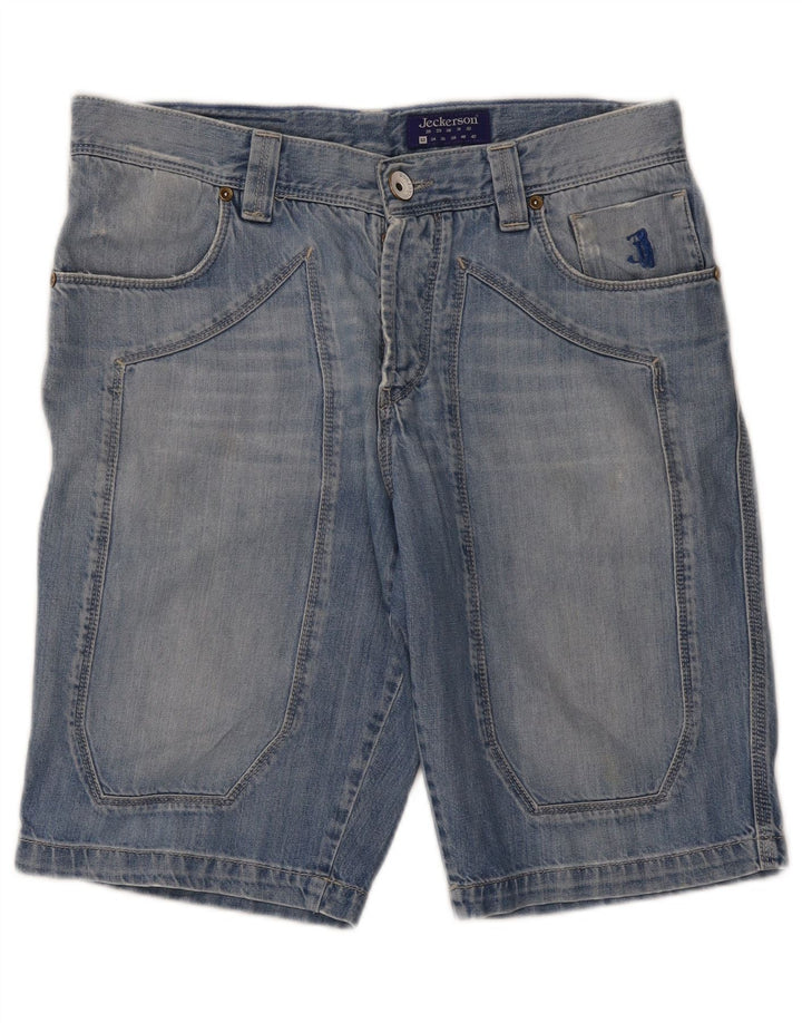 Shorts jeans masculino Jeckerson W33 azul médio