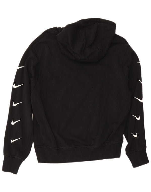 Jumper com capuz gráfico feminino Nike UK 16 grande algodão preto