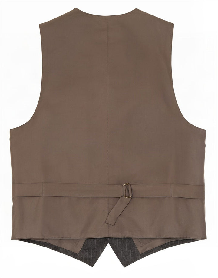 Colete masculino vintage IT 48 risca de giz cinza médio