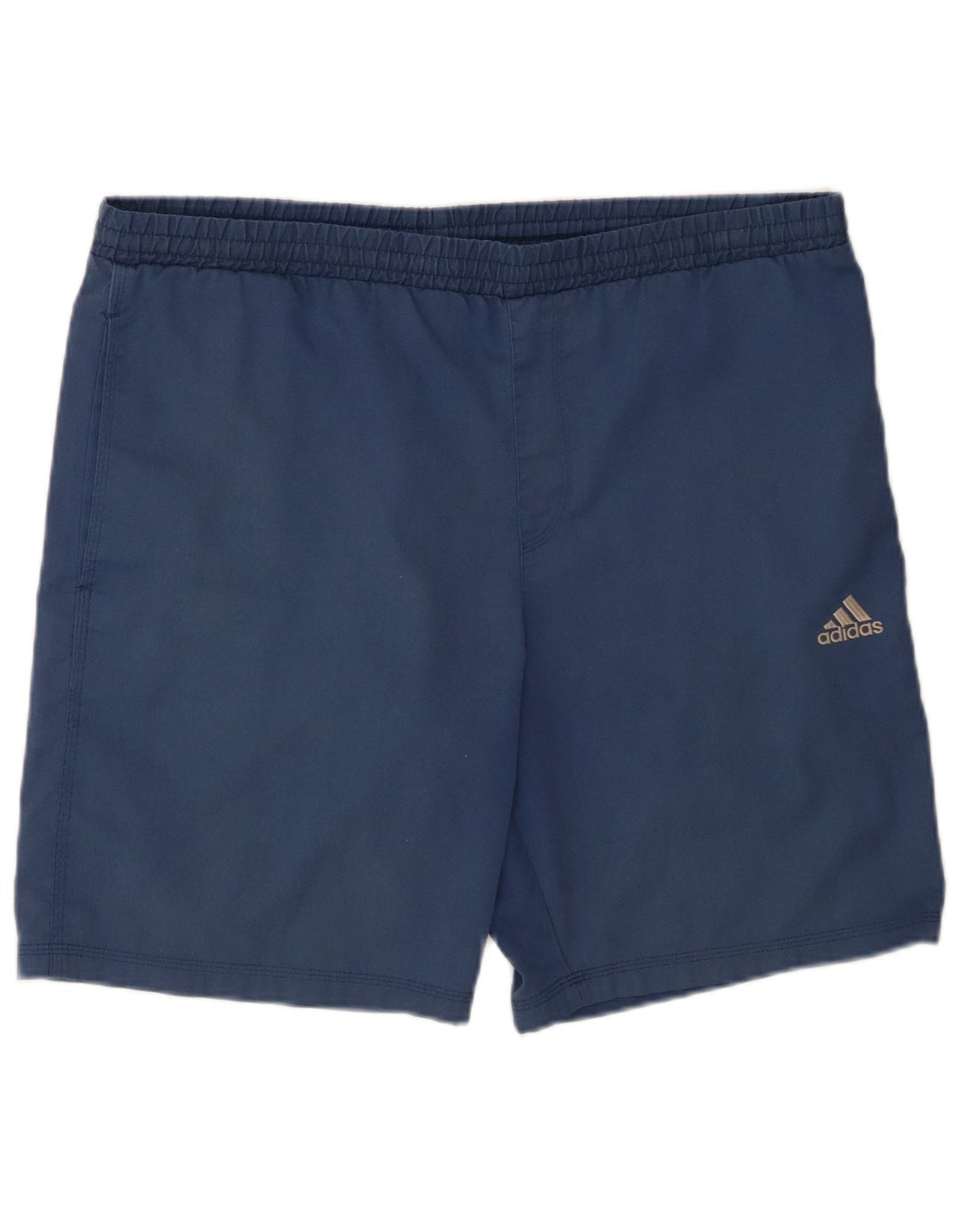 Shorts esportivos masculinos Adidas médio azul marinho poliéster