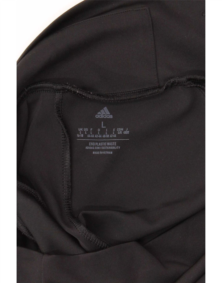 Leggings Adidas Aeroready Femininas UK 16/18 Grande Poliéster Preto