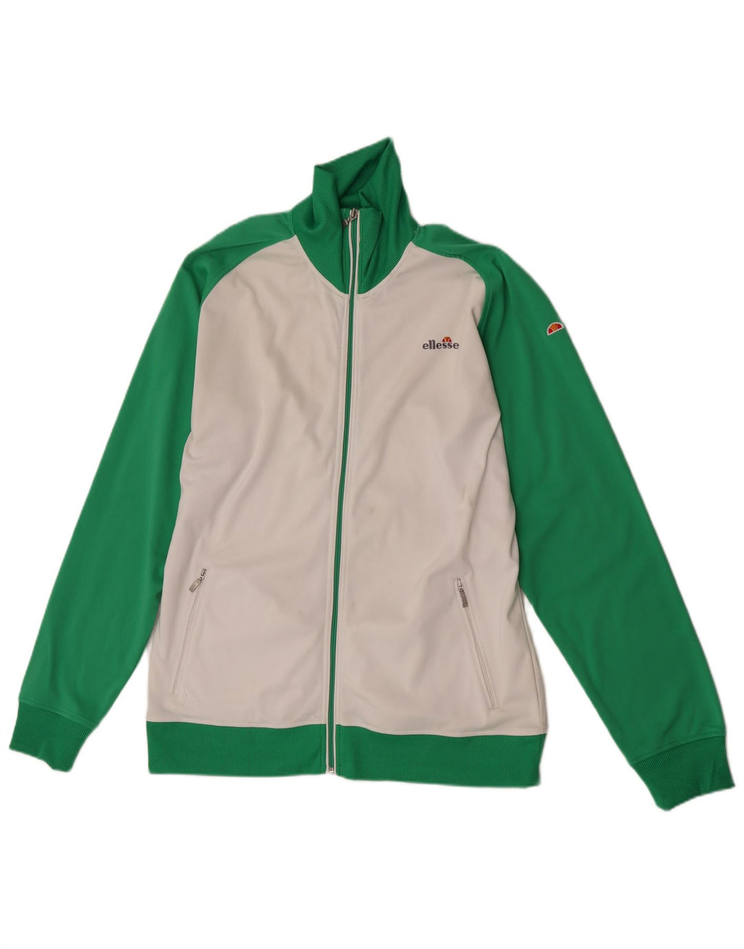 Jaqueta feminina Ellesse UK 20 2XL poliéster colorblock branco