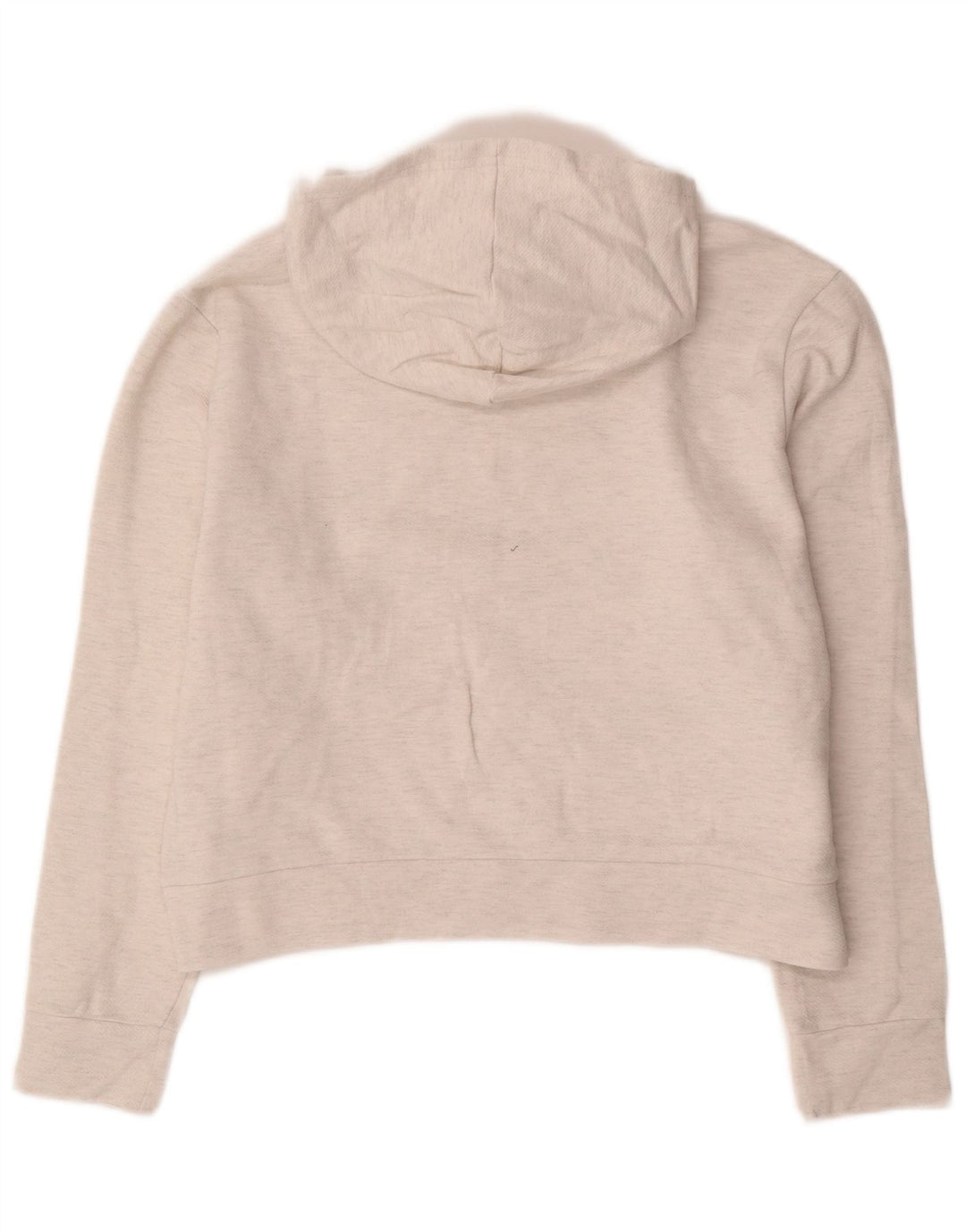 Puma Womens Crop Hoodie Jumper UK 14 Médio Off White