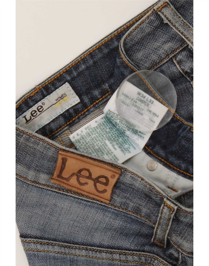 Lee Womens Cameron Bootcut Jeans W34 L28 Azul Algodão