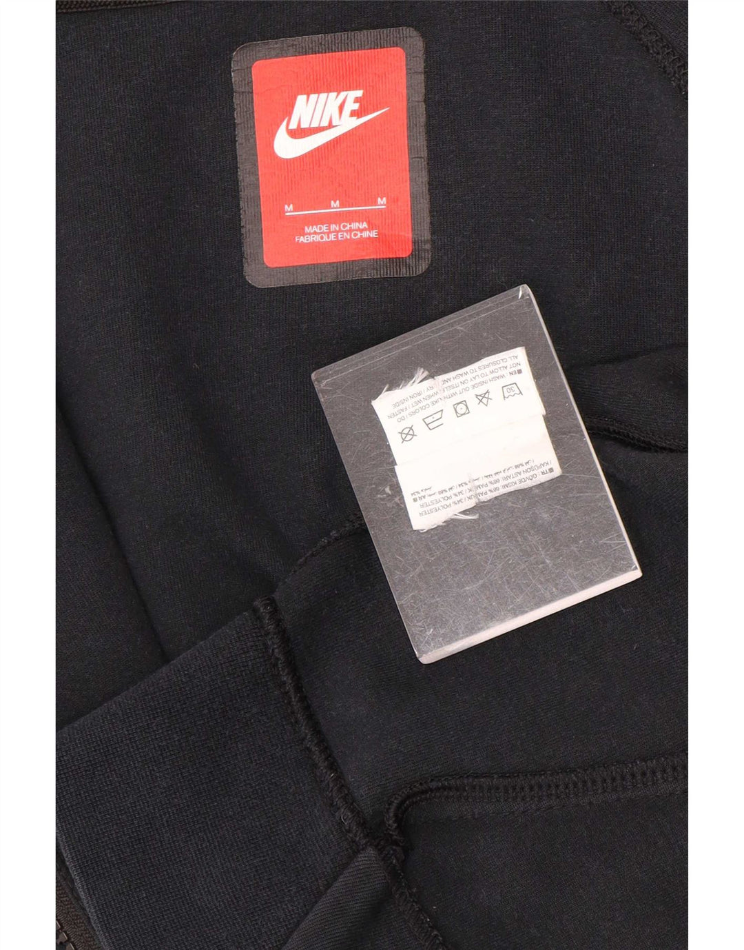 Suéter Nike masculino com capuz e zíper médio preto algodão