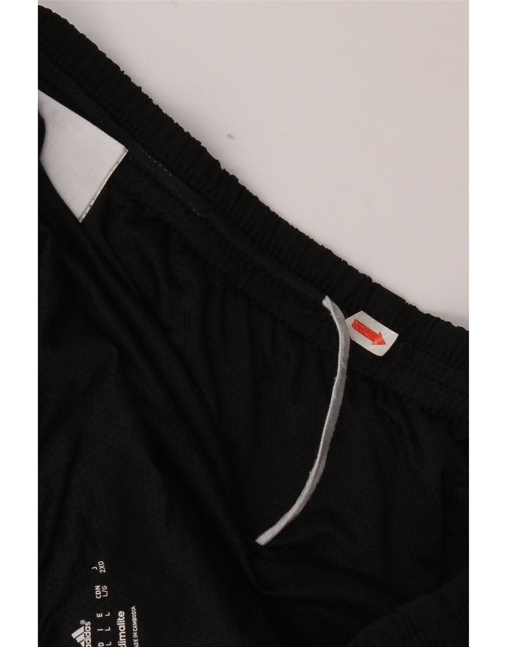 Adidas Mens Climalite Sport Shorts Grande Poliéster Preto