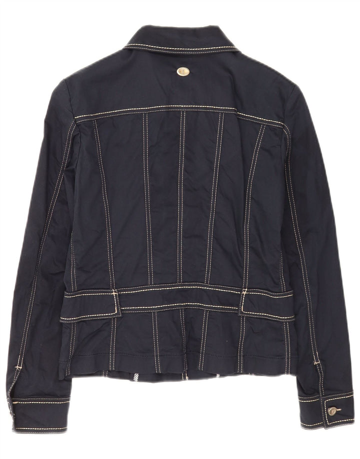 Jaqueta bomber feminina Trussardi Jeans IT 44 médio azul marinho