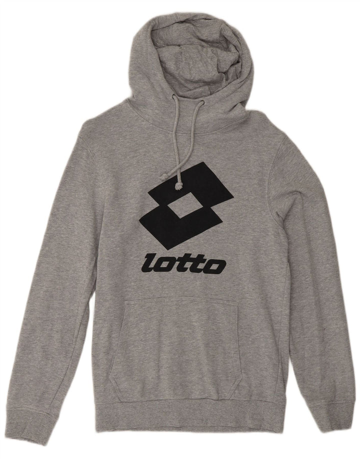 Suéter com capuz gráfico masculino Lotto 2XS cinza