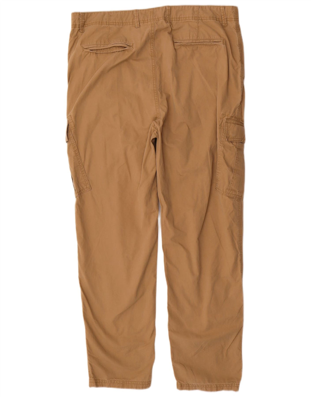 Calça cargo reta masculina Marks & Spencer W38 L31 algodão marrom
