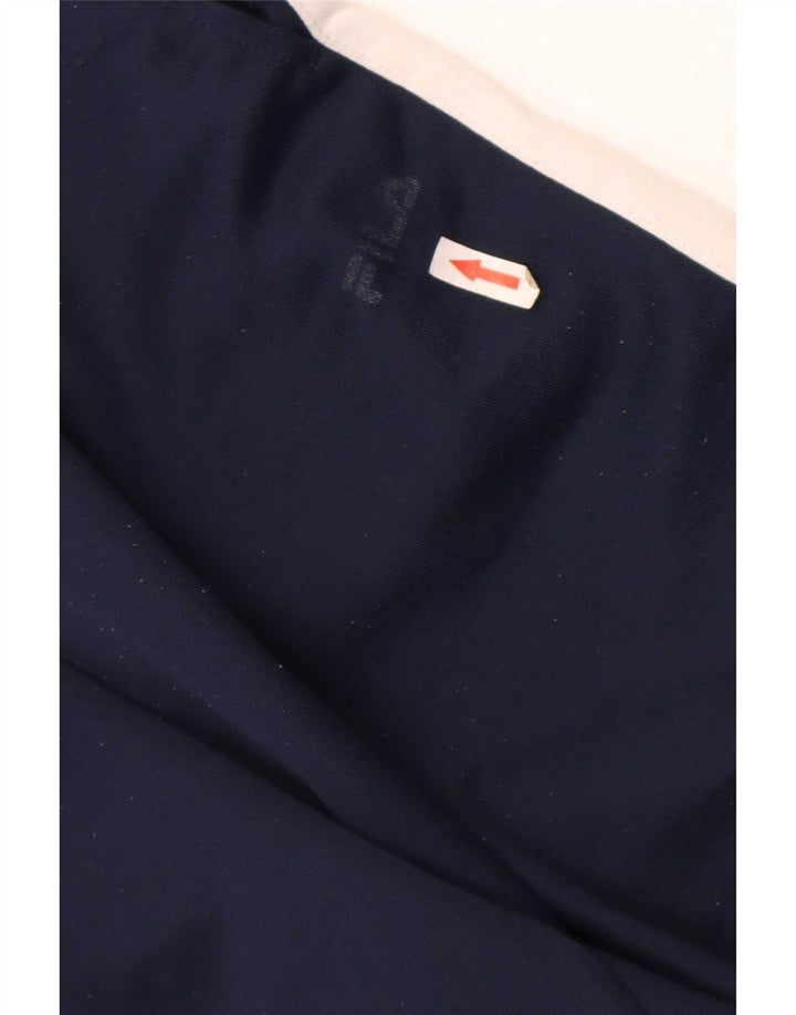 Calça de treino masculina Fila médio azul marinho colorblock poliéster