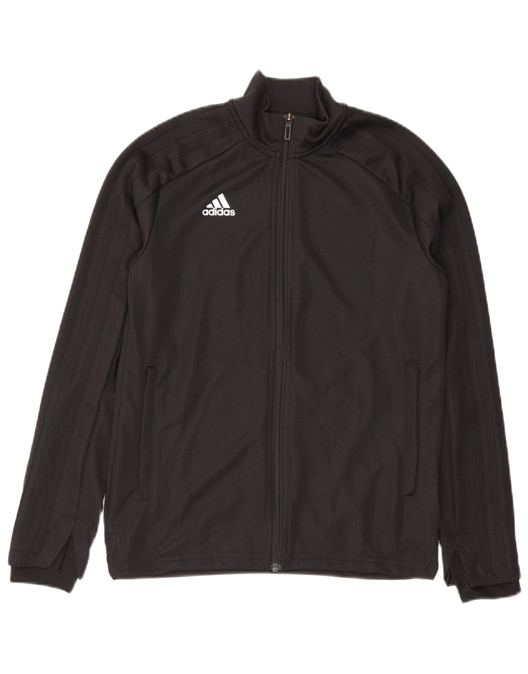 Casaco de treino Adidas para meninas 11-12 anos preto poliéster