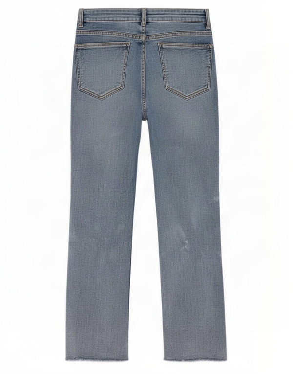 Calça jeans feminina Zara EU 40 médio W30 L25 azul tie dye algodão
