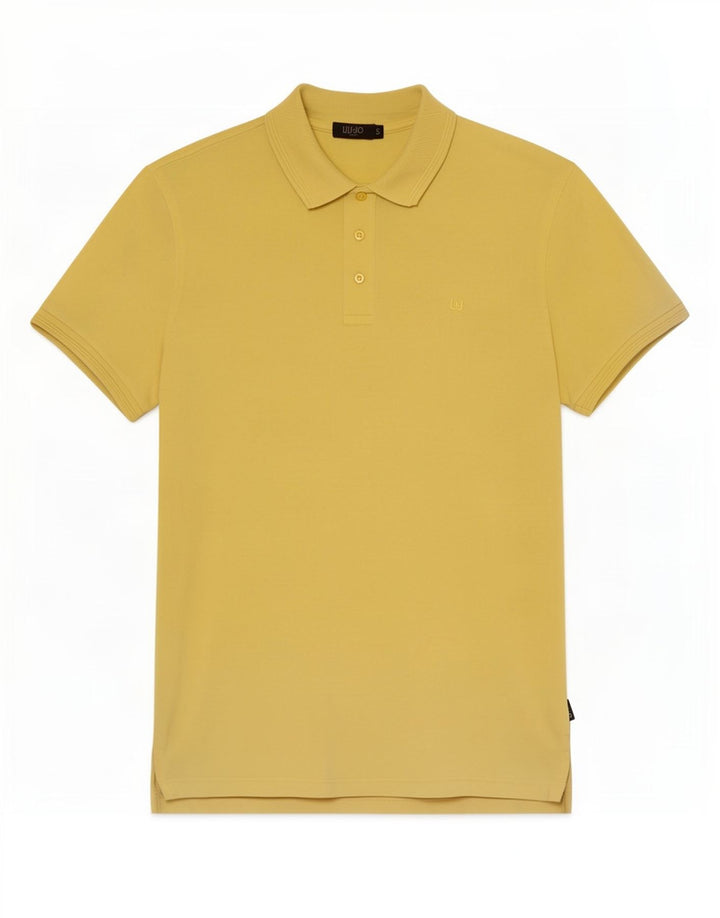 Camisa polo masculina Liu Jo pequena amarela