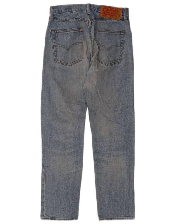 Calça jeans masculina Levi's 501 Straight W27 L28 azul algodão anos 90