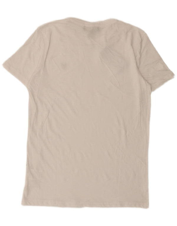Camiseta masculina Lyle & Scott de algodão branco médio