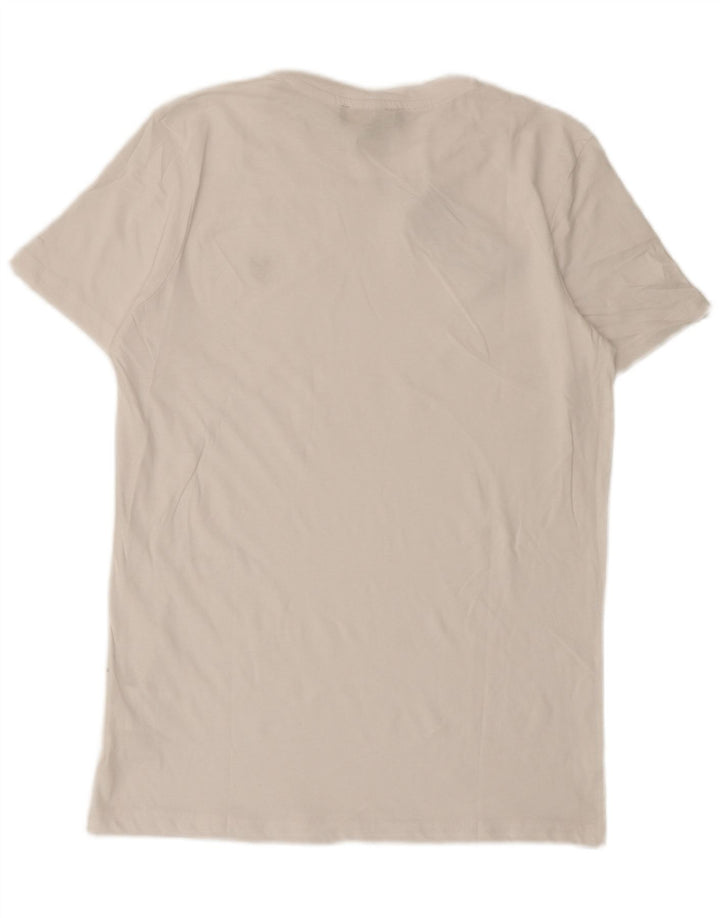Camiseta masculina Lyle & Scott de algodão branco médio