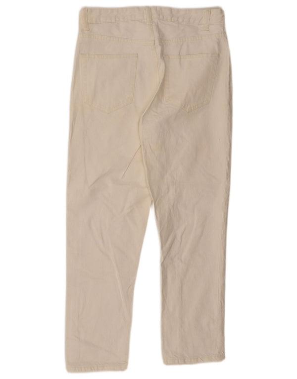 Zara Mens Straight Jeans EU 36 XS W29 L27 Algodão Branco