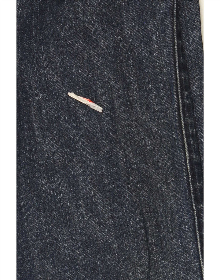 Hugo Boss Masculino Stretch Straight Jeans W32 L30 Azul Marinho Algodão