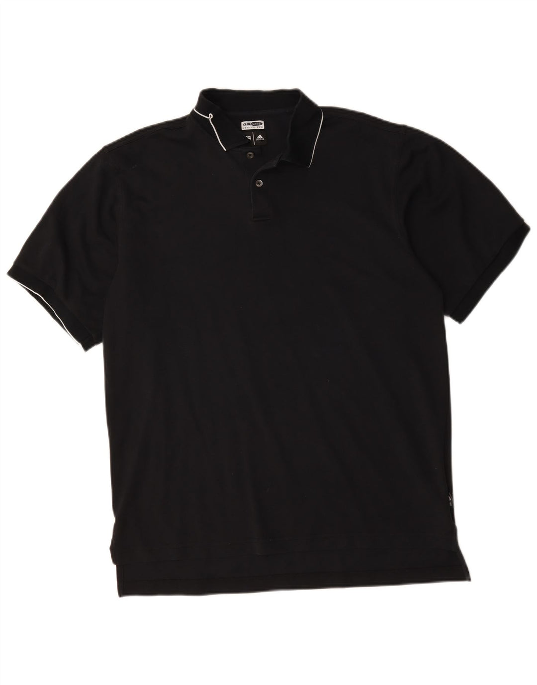 Adidas Mens Climalite Polo Grande Algodão Preto