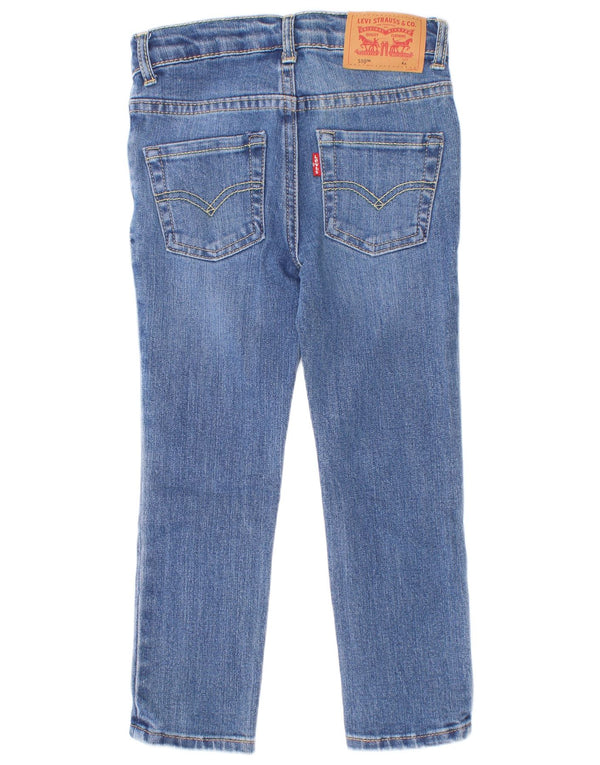 Levi's Boys 510 Skinny Jeans 3-4 Anos W22 L17 Azul Algodão