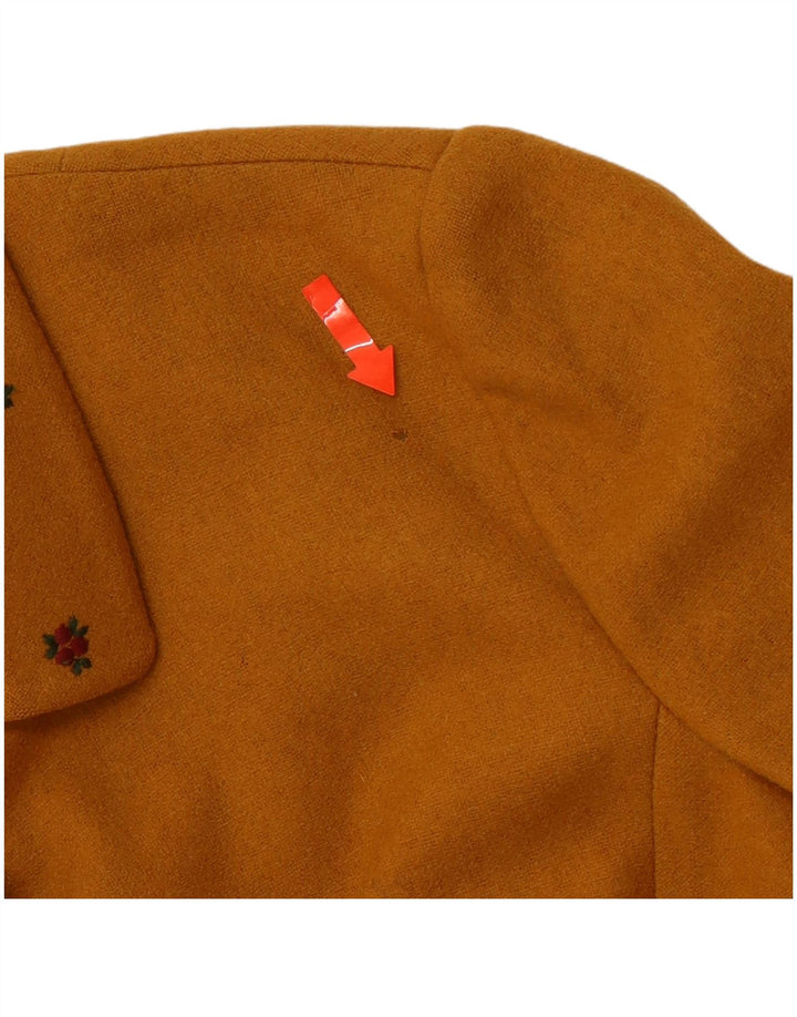 Jaqueta blazer feminina VINTAGE com 4 botões IT 38 XS algodão amarelo