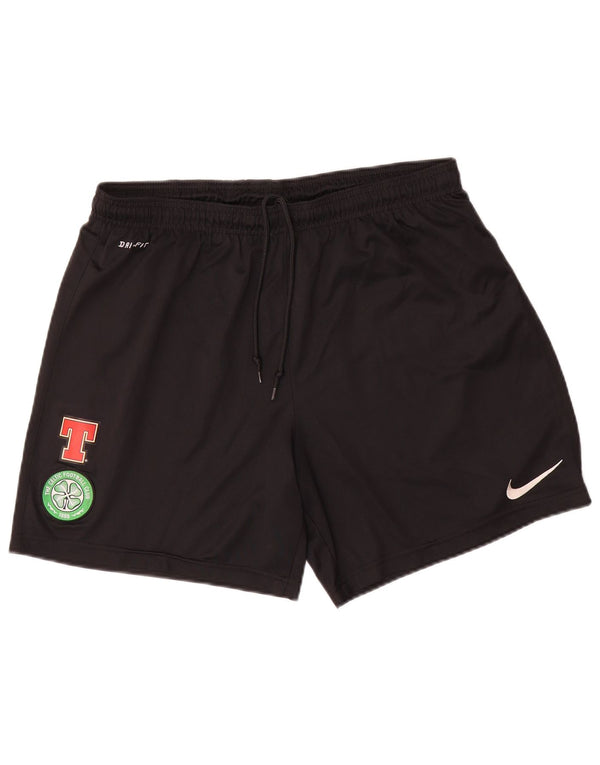 Shorts esportivos gráficos masculinos Nike The Celtic Football Club grandes pretos