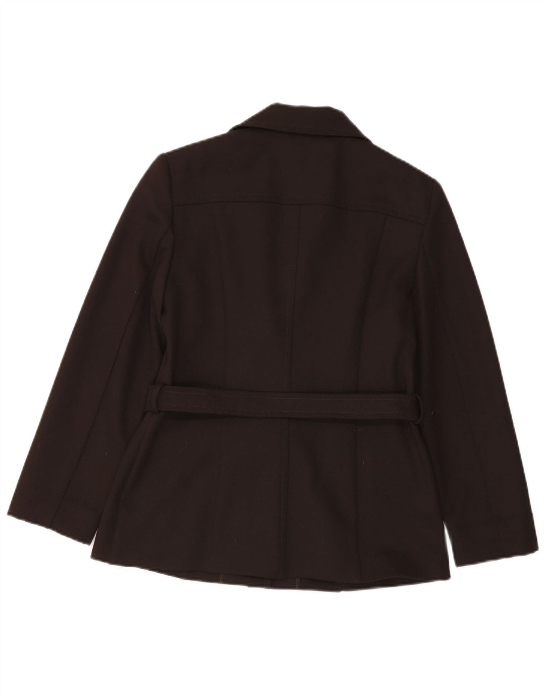 Jaqueta Blazer Feminina Vintage Reino Unido 12 Poliéster Marrom Médio