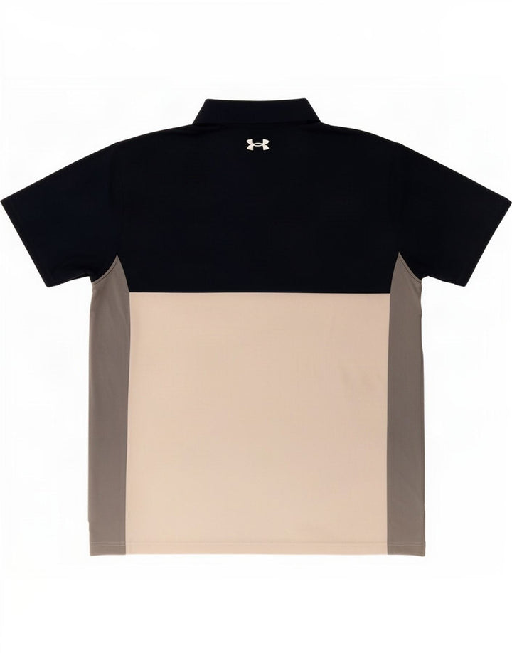 Camisa polo masculina Under Armour XL azul marinho colorblock elastano