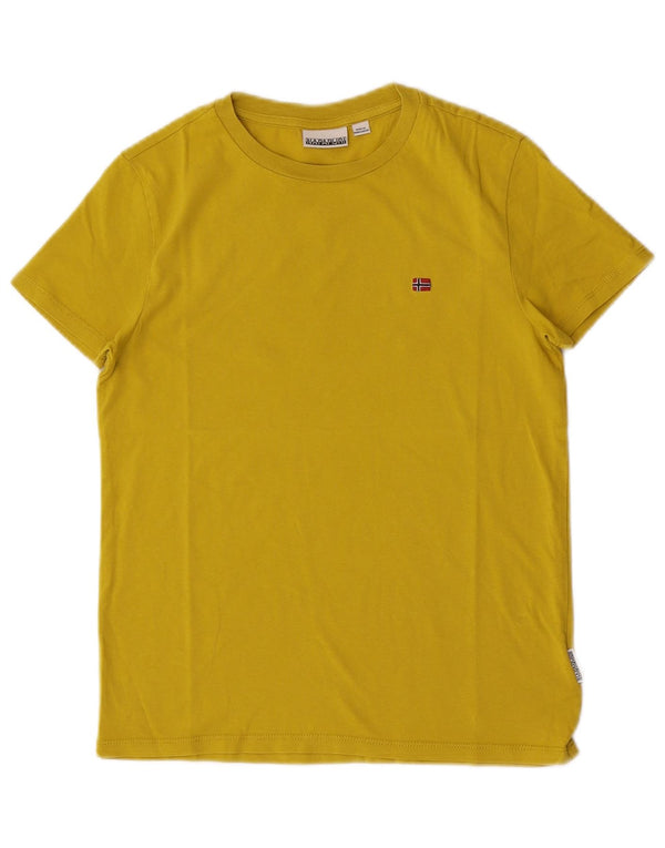 Top Napapijri Meninos 11-12 Anos Algodão Amarelo