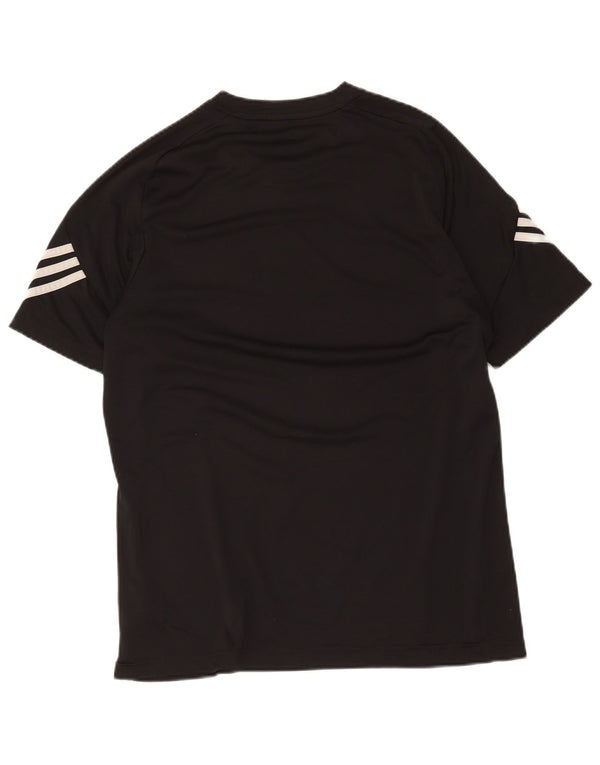 Adidas Mens Graphic T-Shirt Top Grande Preto Poliéster Esportivo
