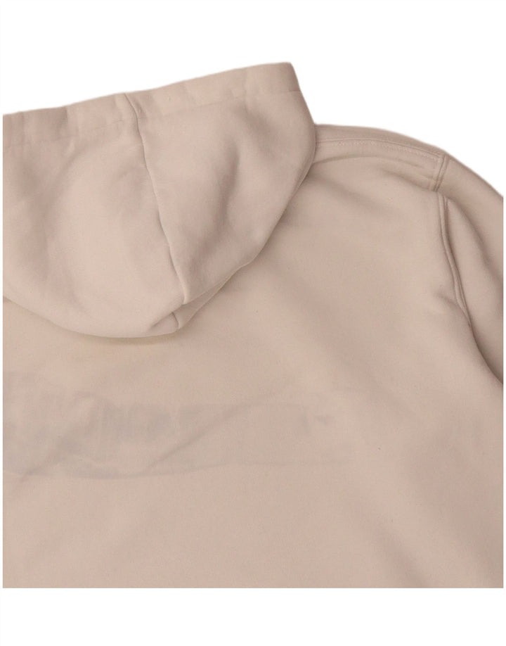 ZARA moletom com capuz masculino pequeno algodão branco