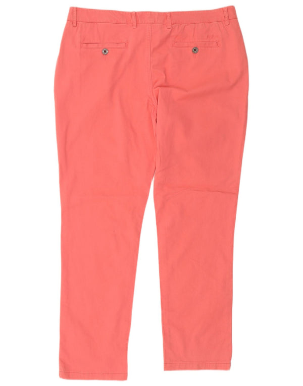 Calça Chino Slim Feminina Fat Face UK 18 XL W36 L29 Algodão Rosa