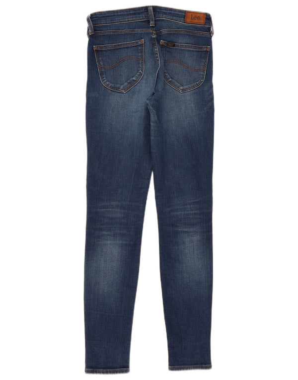 Lee Womens Scarlett Skinny Jeans W27 L33 Azul Algodão