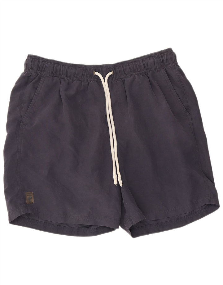 Shorts de natação masculino Marks & Spencer médio azul marinho poliéster