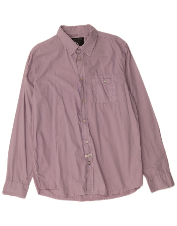 Camisa masculina Guess 2XL algodão roxo