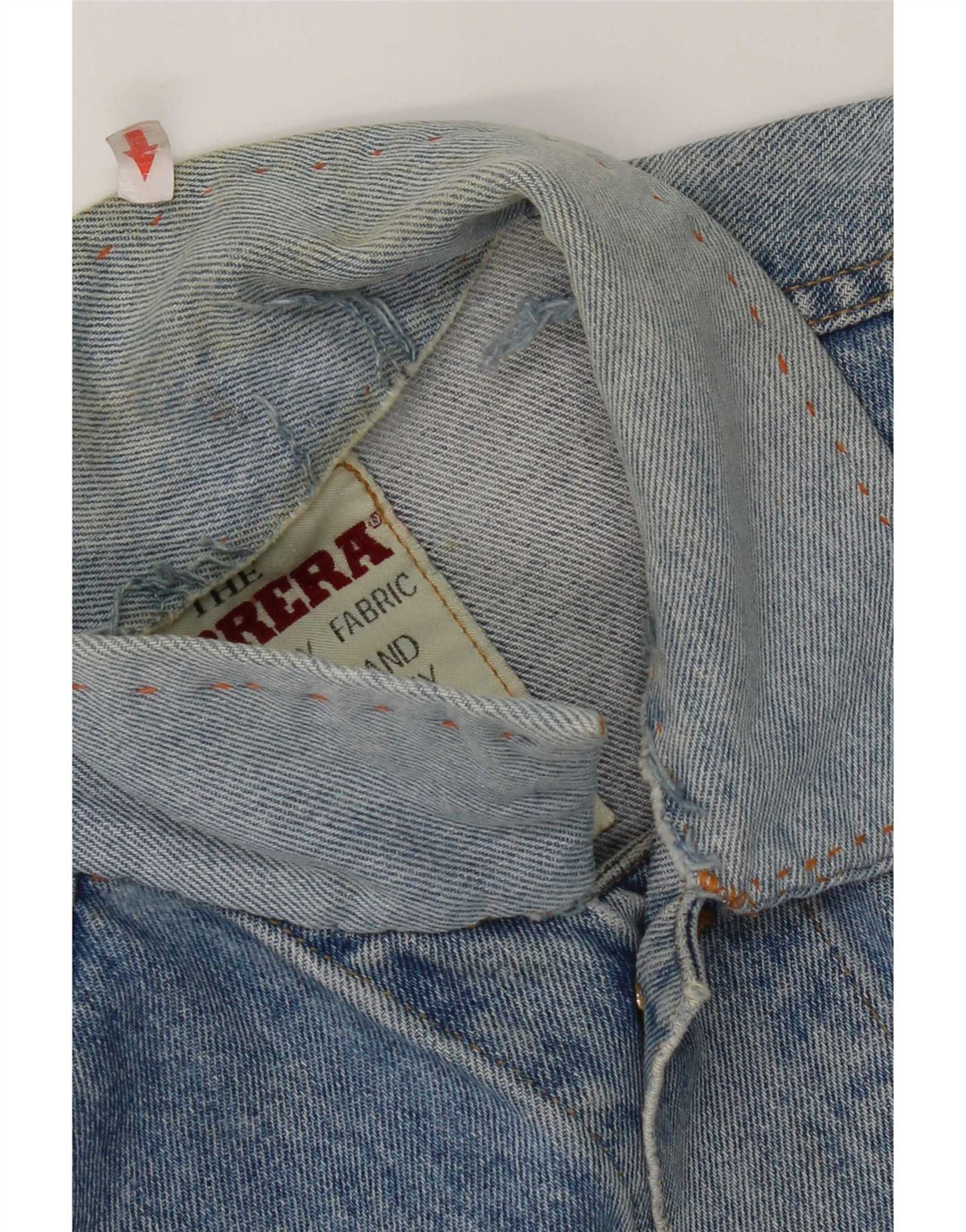 Jaqueta jeans masculina Carrera desgastada Reino Unido 36 algodão azul pequeno