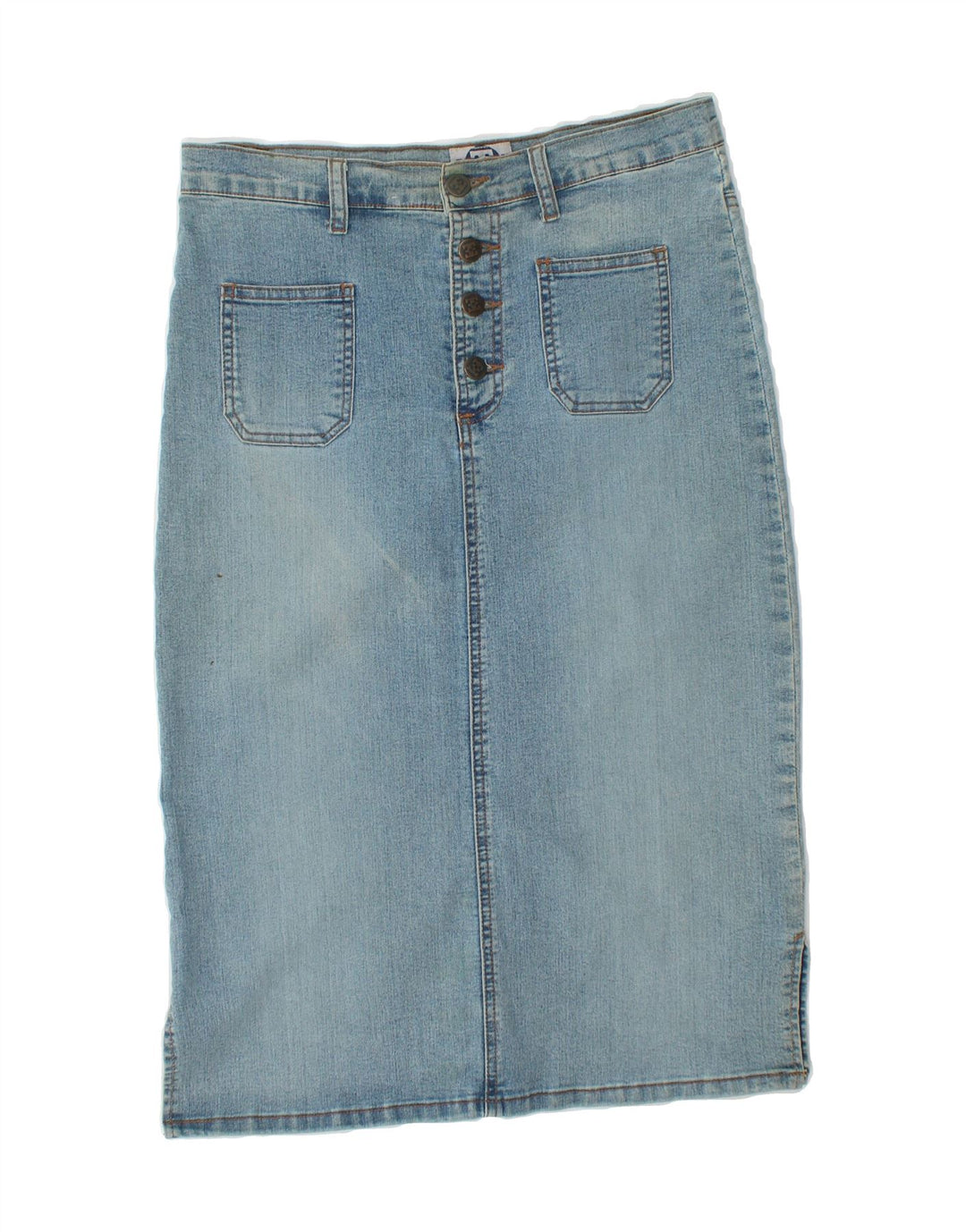 VINTAGE Womens Denim Skirt XS W30  Blue Cotton Vintage Vintage and Second-Hand Vintage from Messina Hembry 