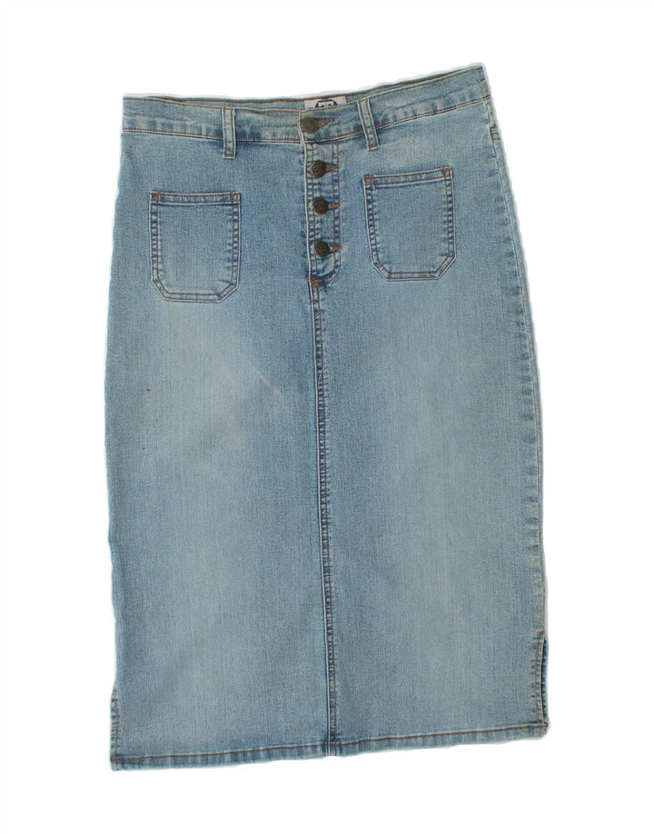 VINTAGE Womens Denim Skirt XS W30  Blue Cotton Vintage Vintage and Second-Hand Vintage from Messina Hembry 