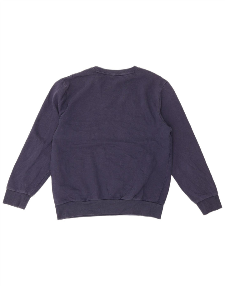 True Religion moletom gráfico masculino jumper médio azul marinho algodão