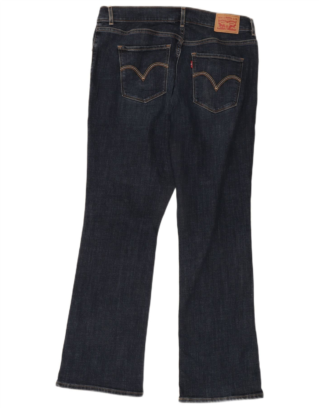 Jeans feminino clássico bootcut LEVI'S US 12 grande W31 L30 algodão azul