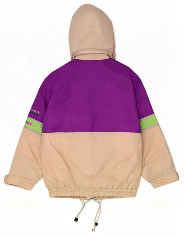 Jaqueta de esqui masculina com capuz Brugi UK 44 2XL Off White Colourblock