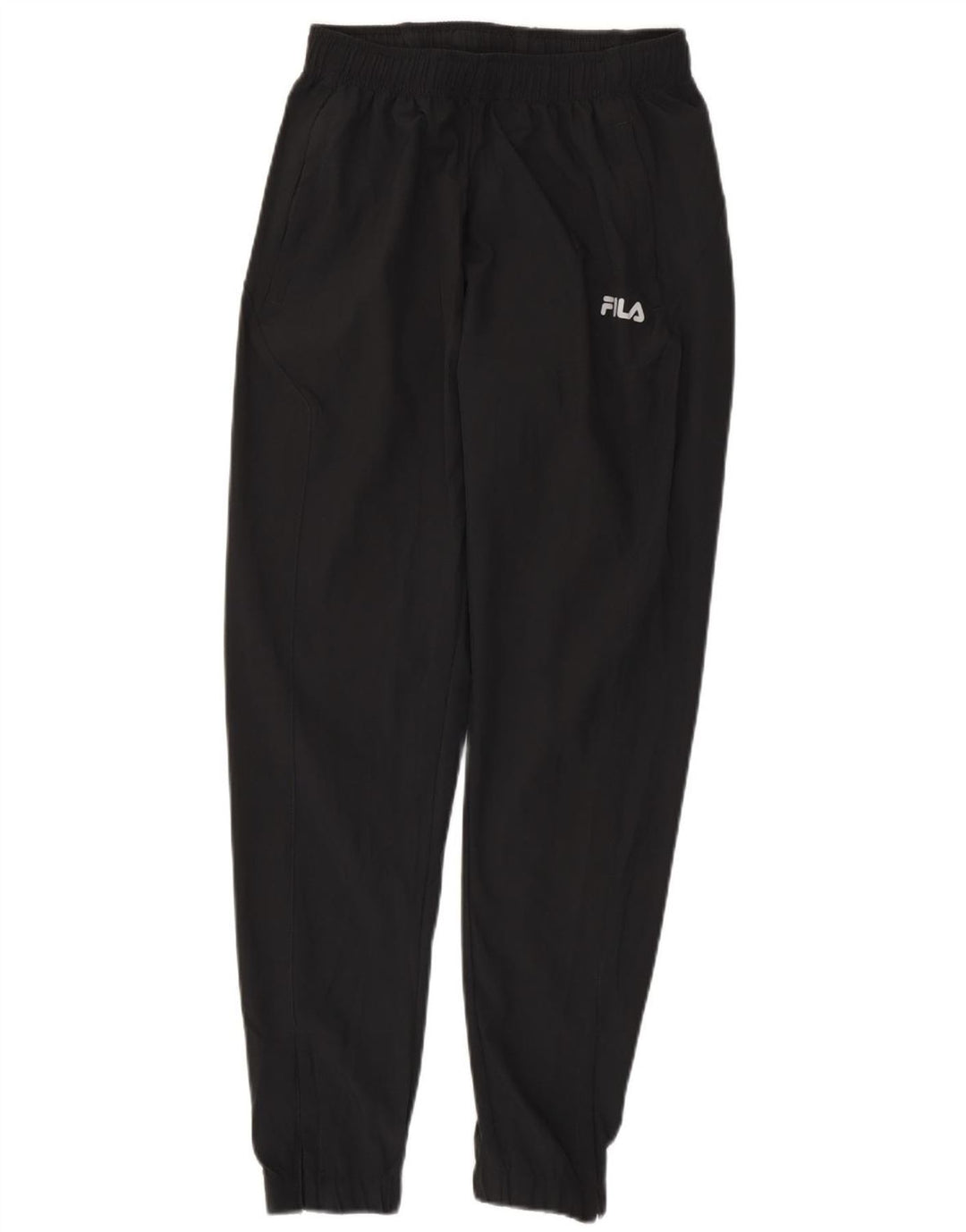Fila Mens Treino Calças Joggers Pequeno Poliéster Preto