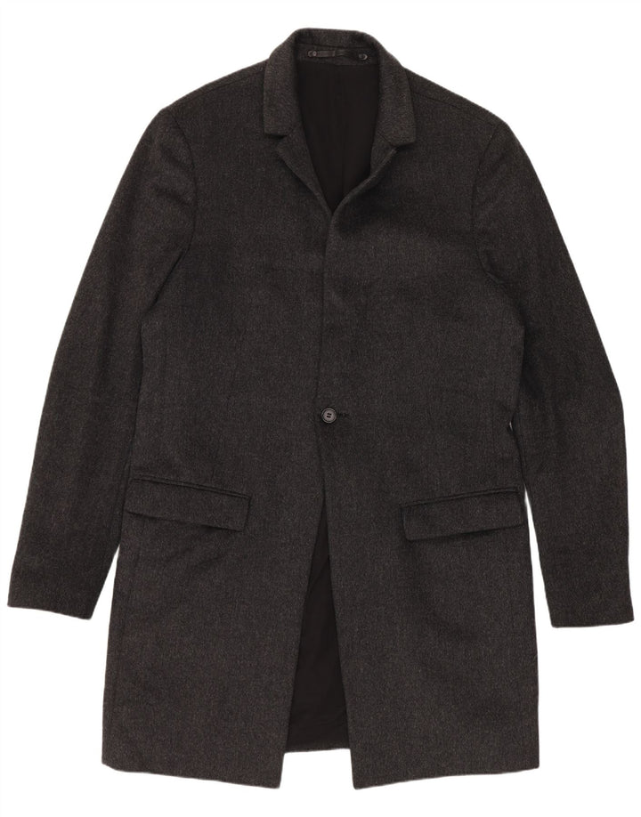 Sobretudo masculino All Saints UK 42 XL lã cinza