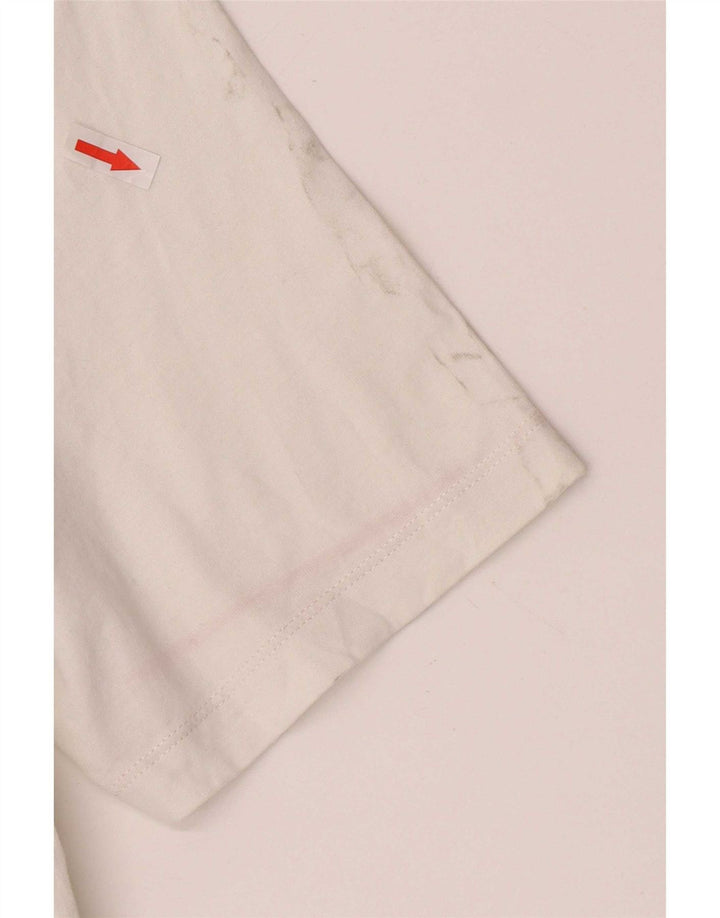 Camiseta masculina com estampa autêntica White Stuff de algodão médio