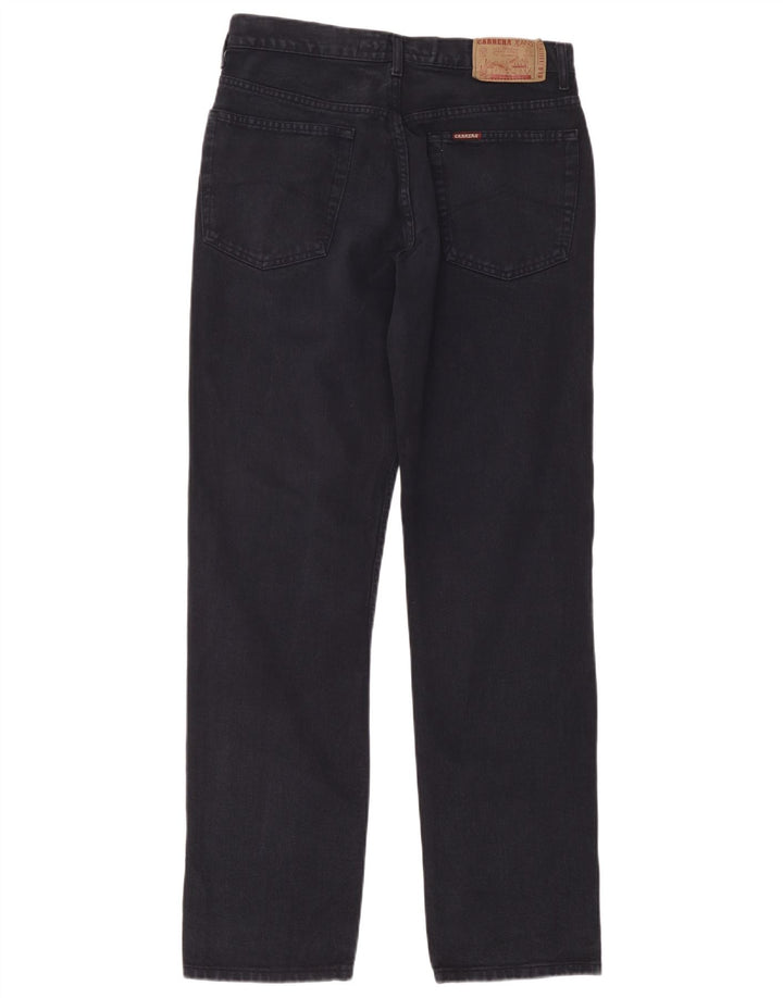 Carrera Mens Straight Jeans W33 L33 Azul Marinho Algodão
