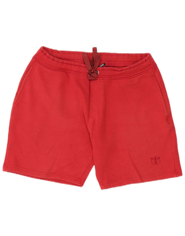 Chiemsee Mens Sport Shorts Grande Algodão Vermelho