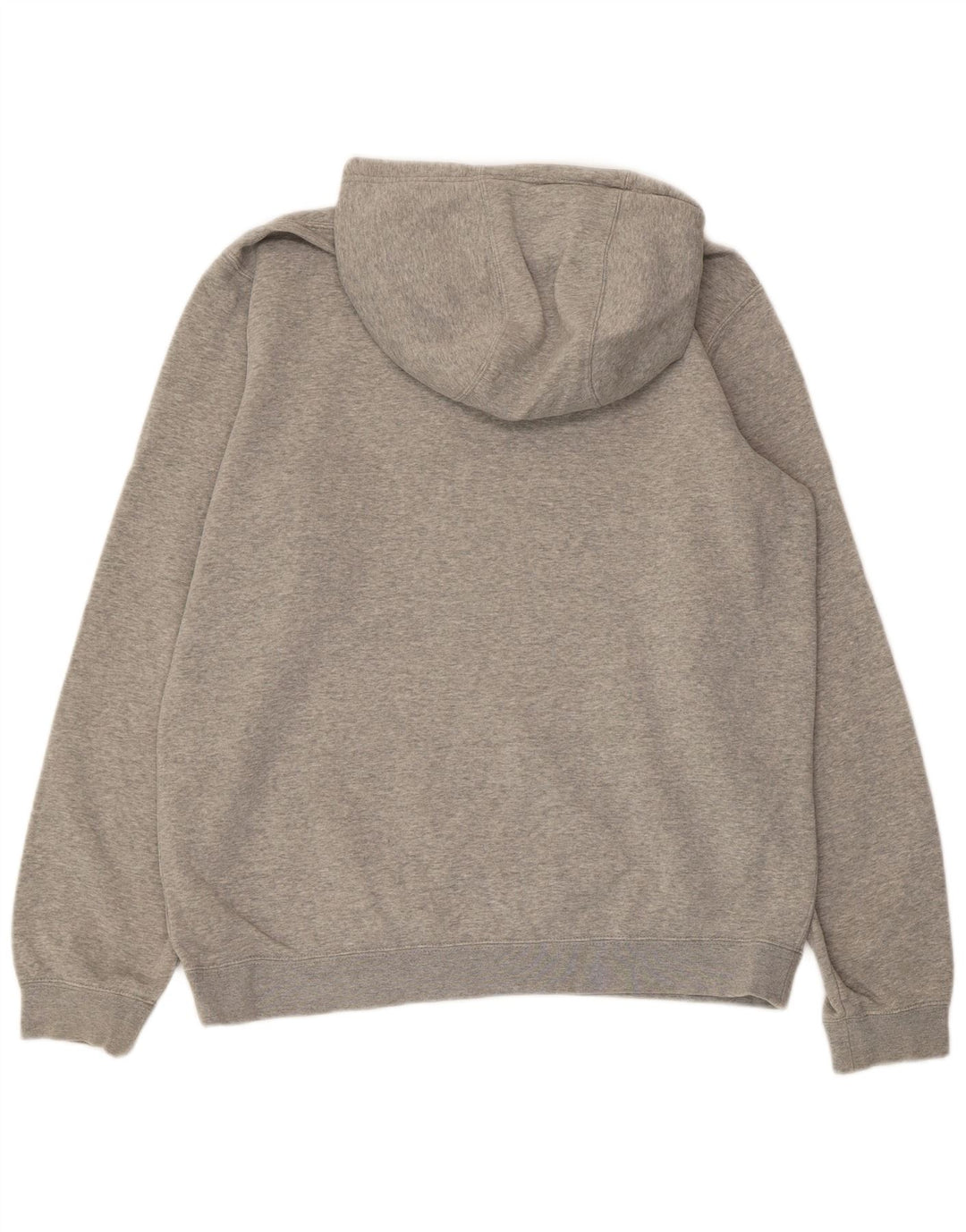 NIKE Mens Graphic Hoodie Jumper Grande Algodão Cinza