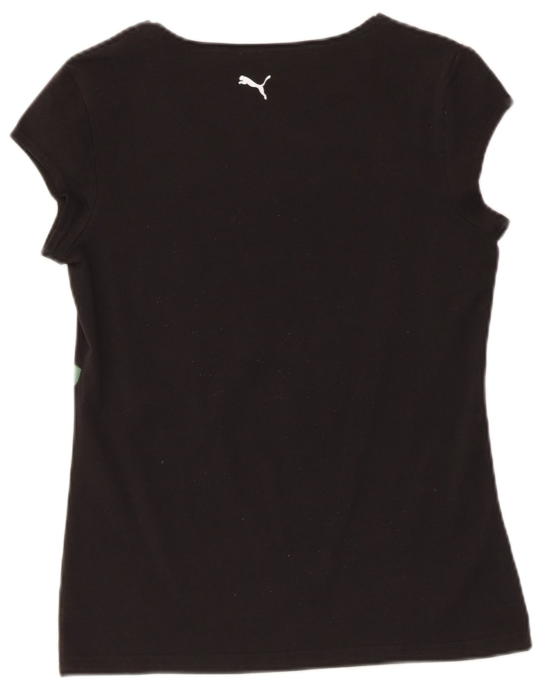 Puma Camiseta Feminina Graphic Top UK 12 Médio Preto