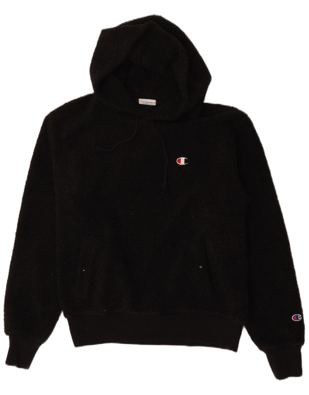 Jumper de lã com capuz masculino Champion médio preto
